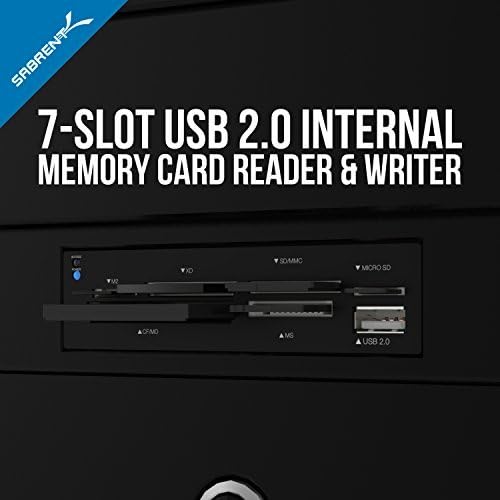 Sabrent 75-in-1 Multi Flash Media Card Reader/writer(With power cord) (CRW-UINB)