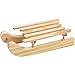 Produktbild greedeko 2 STK. Schlitten zum basteln 6x2 Holz selbstgestalten DIY Deko Mini Miniatur