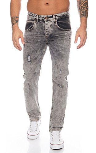 Rock Creek Herren Jeans Dark Grey RC-2106 [W44 L34]