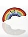 Pebble 200-023 Friendly Rainbow Rattle, Fair Trade, Machine Washable, 6-inch Length