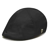 City Hunter Pmv741 Solid Cotton Duckbill Ivy Cap - Black (S/m Size)