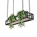 Produktbild DQ - Regal Nordic Schmiedeeisen Holz Racks Bar Cafe Hängen Deckenhänger Kreative Pflanze Racks Dekorative Blume Stehen