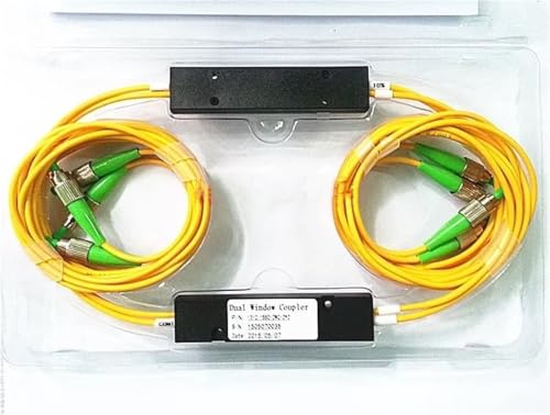 Divisor de fibra óptica 2x2 con conectores FC UPC para redes FTTH optimizadas