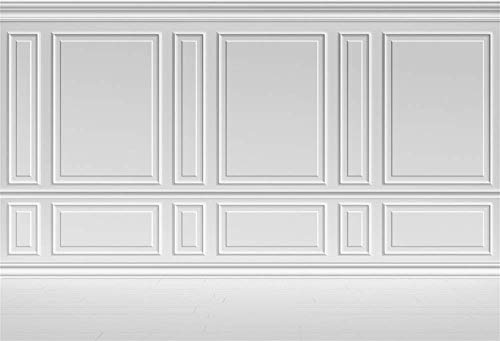 Laeacco Empty Room Architectural Pale Grey Wall Background 10x8ft Vinyl