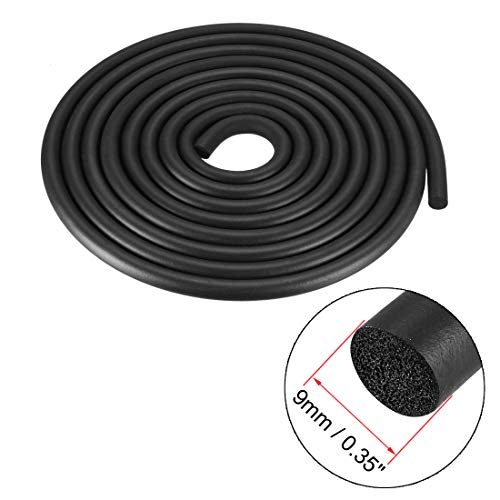 Joint d'étanchéité caoutchouc mousse noir 9 mm 3 m haute densité résistant - 4
