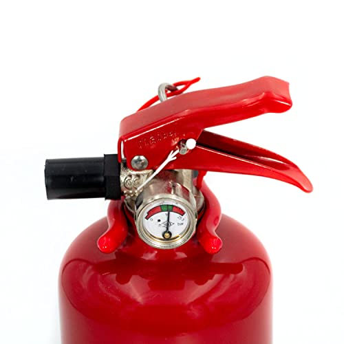 Feuerlöscher ABC Pulver 1kg - klein für Zuhause Auto Wohnwagen LKW - Pulverlöscher inkl. Halterung - Autofeuerlöscher mit Manometer - Fire Extinguisher - Image 3