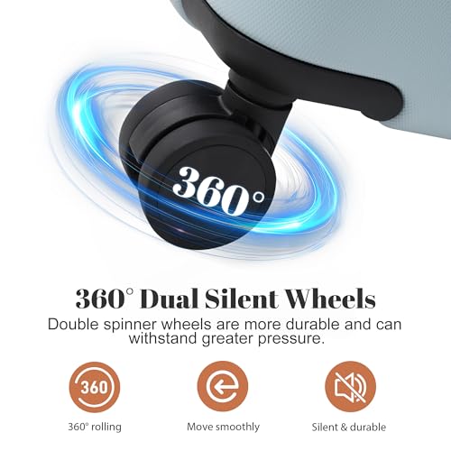 Image of 6 Pcs ABS Hardshell Luggage Set Spinner Wheel Suitcase Suitcase