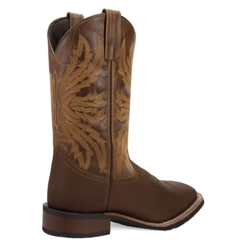 Image of Laredo Brown Chet 11 inch Pull On Leather Cowboy Boots 8022