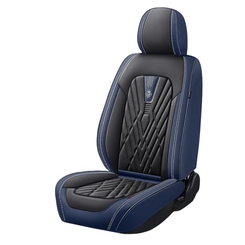 レクサス 新型 LBX 10系 2023年12月〜に適用車シートカバー座布団 防水 全天候型汚れ防止 取付簡単 滑り止め 収納便利クッションプロテクター前後席背もたれ耐摩耗性通気ナッパレザー素材(黒青)