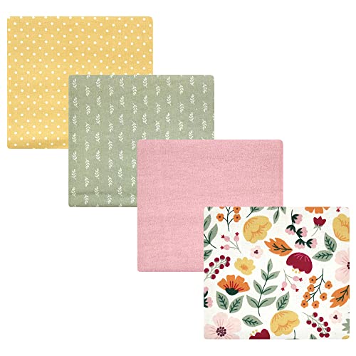 Image of Hudson Baby Unisex Baby Cotton Flannel Receiving Blankets, Fall Botanical, One Size
