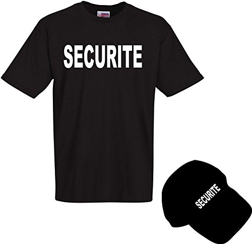 Ensemble Tee Shirt sécurité + Casquette sécurité Noir