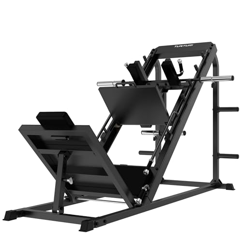 Tunturi LP60 - Hackenschmidt - Leg Press Kraftstation – Plate-Loaded Home Gym– Fitnessgeräte– Oberschenkeltrainer - Beinpresse für zuhause