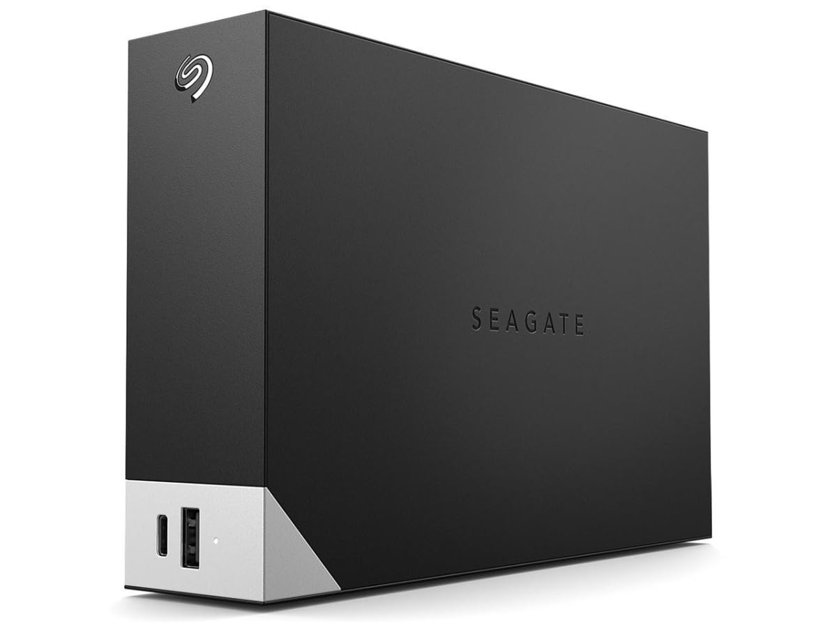 Seagate One Touch Hub 10 TB, Unidad De Disco Duro Externo, USB-C, USB 3.0, para ordenadores de sobremesa, portátiles y Mac, Servicios Rescue (STLC10000400)