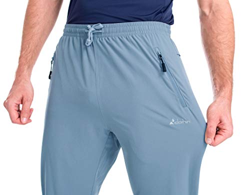 Image of clothin Mens Workout Athletic Pants Elastic-Waist Drawstring Pants for Sport Exercise Travel,Quick-Dry,Stretchy