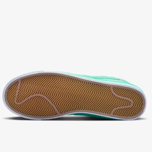 Nike Womens Blazer MID '77 (FJ4547-100, White/Spring Green-Barely Green) Size 10.54