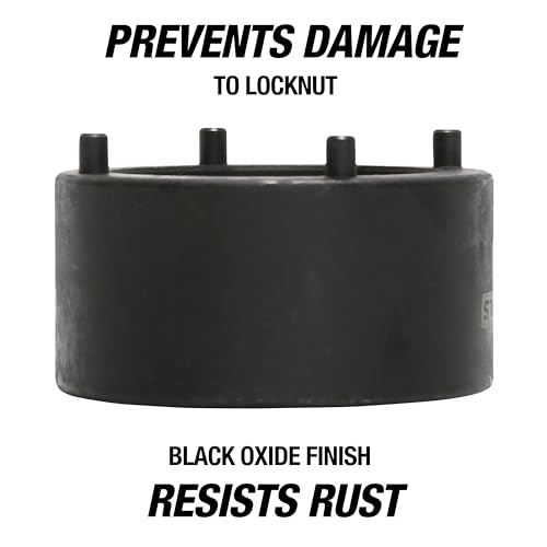 Image of OEMTOOLS Toyota 4 Pin Hub Locknut Socket Removes /Installs Tacoma Locknuts | Removes and Installs Locknuts on Tacoma, 4Runner, and T100 4WD, 1 /2 Inch Drive, Solid Pin Design, Prevents Locknut Damage