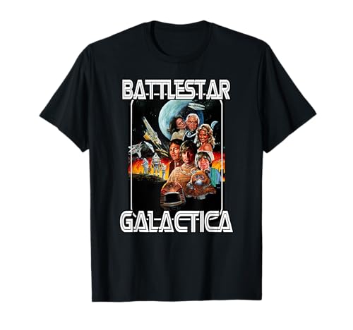 Battlestar Galactica Retro Poster T-Shirt