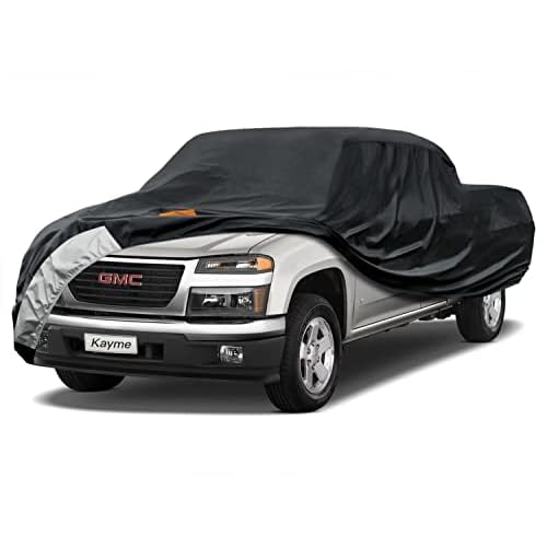Kayme 7 Layers Truck Cover Fit Chevy Chevrolet Colorado（2004-2012 Crew Cab/Regular Cab/Extended Cab，Waterproof All Weather, Heavy Duty Outdoor Pic