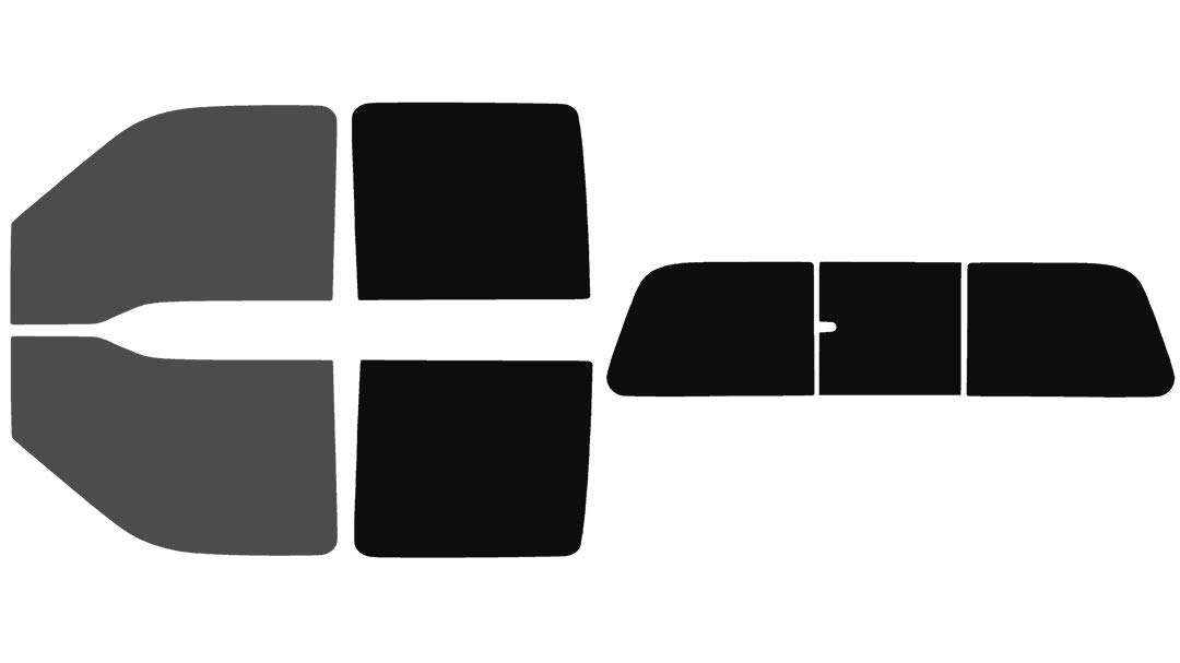 The Tint Effect Precut Window Tint Kit Compatible with Ford F-250 F-350 Super Duty Crew Cab Truck (2008-2016)(Full:: 30% Front / 5% Rear &amp; 3 piece Manual Slider Rear) Automotive Film