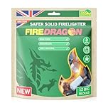 FireDragon - Natural & Eco-Friendly Firelighter Solid - BBQs, Firepits, Ethanol Burners, Indoor fires & log burners - 12 x 27g Tablets