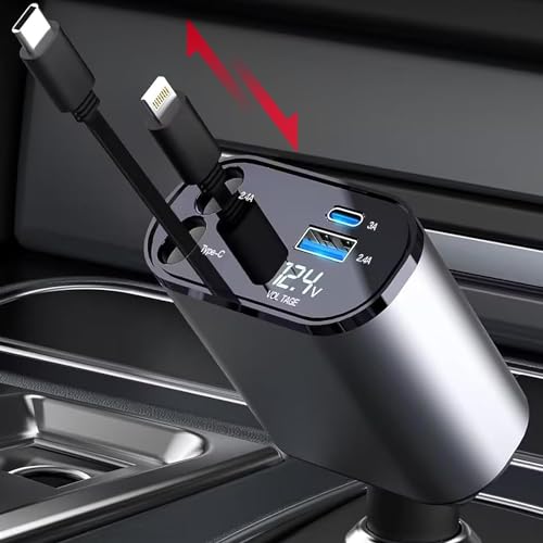 DOKINITSU ԏ[dVK[\Pbg USB 莮P[u2{t yType-C 100W/Lightning 20W}[d, 80cm, 4in1z4|[g J[`[W[ 4䓯ɏ[d ΉiPhone/Galaxy/S22/Xpe