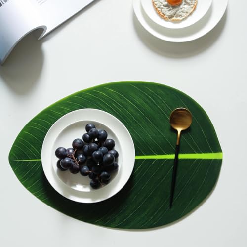 Set de table feuille de cuisine PEVA imperméable lavable Ciieeo - 6