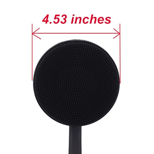 Image of DNC Silicone Back Scrubber for Shower, Shower Brush with Long Handle Soft Bristles, Body Exfoliator Washer Bath Wet or Dry Brush for Men Women