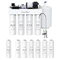 SimPure T1-100ALK Reverse Osmosis System, Comes with Extra 7 Replacement Cartridges Filters(1-Year Replacement Filter Set)