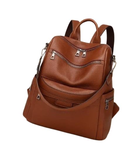 jaisom Stylish Women's Fashion Backpack Purses Multipurpose Design Handbags and Shoulder Bag (BUZZ - TAN_BZ)-picture-29