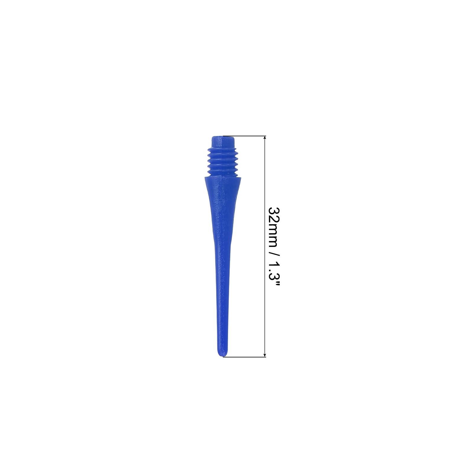 PATIKIL Plastic Dart Tips 2BA Thread, 100 Pack Soft Tip Dart Points Replacement Dart Accessories, Blue - Image 2