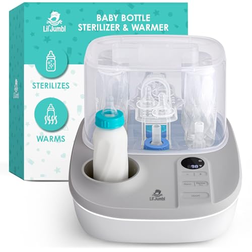 Image of Lil' Jumbl 2-in-1 Baby Bottle Sterilizer & Warmer – Time-Saving Sterilizer & Dryer for Baby Bottles, Pacifiers, Pump Parts & Essentials – Features Precise Temperature Control Bottle Warmer