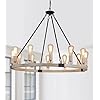MEIXISUE Chandeliers Large Oak+Black Finish Farmhouse 12-Lights Wagon Wheel Light Fixtures for High Ceiling Dining Room Kitchen Island Living Room Foyer W35.4 UL Listed MEIXISUE Chandeliers Large Oak+Black Finish Farmhouse 12-Lights Wagon Wheel Light Fixtures for High Ceiling Dining Room Kitchen Island Living Room Foyer W35.4 UL Listed