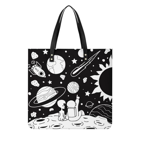Sac à bandoulière femmes grand shopper noir blanc fini les affaires oubliées