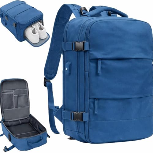 Mochila De Viagem Grande Unissex Com Porta USB Compartimento Para...