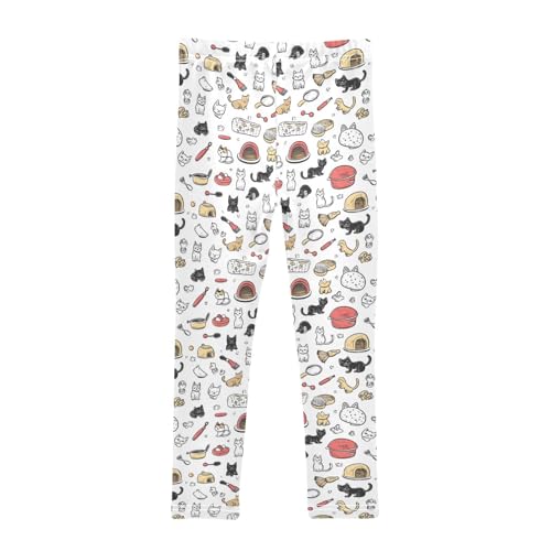 Girls Leggings Pet Food Toy Toddler Girls Clothes Toddler Comfortable Bottoms Girl Leggings 3T-10Y2