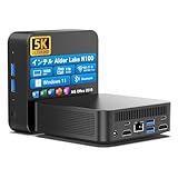 ミニpc n100 windows11 office2019搭載 小型pc 3画面出力 HDMI(5K@60Hz)/高速Wi-Fi/RJ45有線LAN ミニパソコン DDR4 16GB 512GB SSD