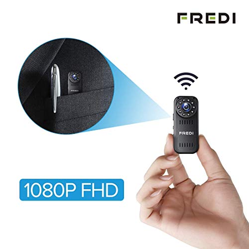 Fredi HD 1080 p minicámara, videocámara WiFi oculta espía, cámara con movimiento investigativo...