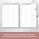 Häfft® Lehrer-Planer 2025/2026 A4 + Deluxe Poppy Hardcover Lehrerkalender groß, Schuljahresplaner mit Spiralbindung, Schulplaner - nachhaltig & klimafreundlich