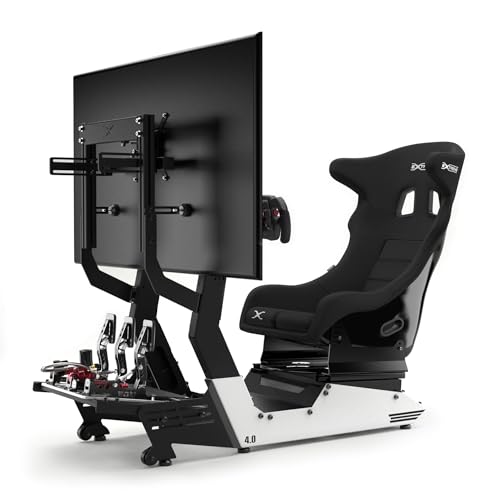 Cockpit Suporte para Volante 4.0 Plus P1 Branco Simulador Extreme Simracing