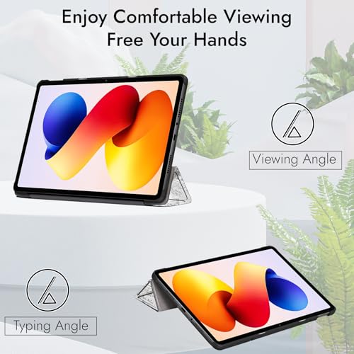 Image of Robustrion Cover for Redmi Pad 2 Pro 12.1 inch Cover Case, Trifold Cover Case for Redmi Pad 2 Pro 5G Tablet Cover [Auto Sleep Wake Support] - Eiffel