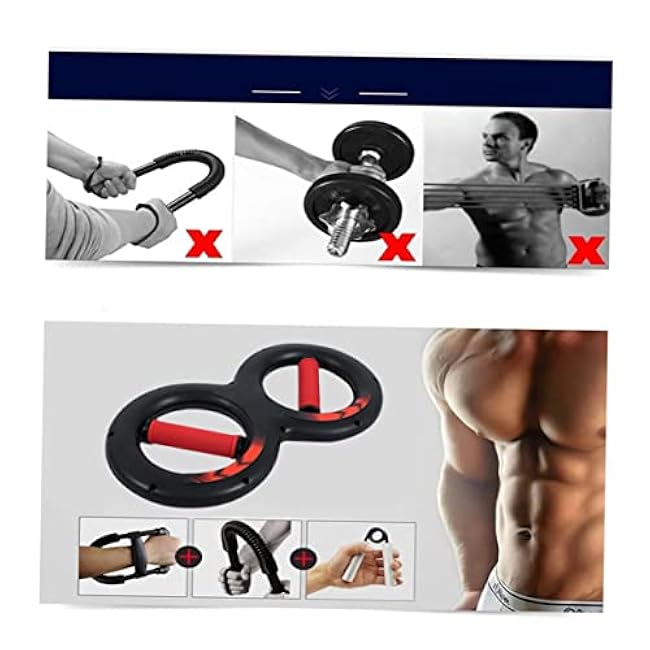 Multifunction Wrist Strength Trainer Device Grip Hand Strengthening Tool for Arm Strength Red Grip Strength Trainer for Fitness and Exercise