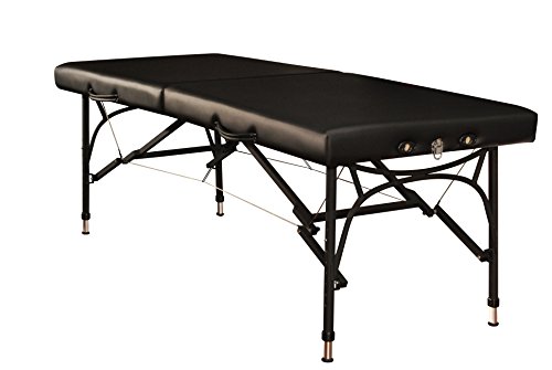 Mt Massage Violet-Sport 28'' Light Weight Aluminum Portable Massage Table Package(Black)