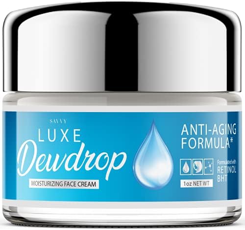 Luxe Dewdrop Moisturizing Cream Lux Dew Drops Anti Aging Formula Skin Care Moisturizer Cream (1oz)