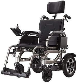 Wtbew-u Mejor Calificación de Ruedas motorizadas eléctricas Exclusive Deluxe Fold Plegable for sillas de Ruedas de energía, Peso Ligero Plegable Llevar Silla de Ruedas eléctrica, Potente
