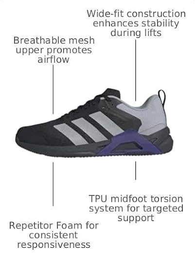 adidas Mens Dropset Control Training Sneakers Shoes - Black