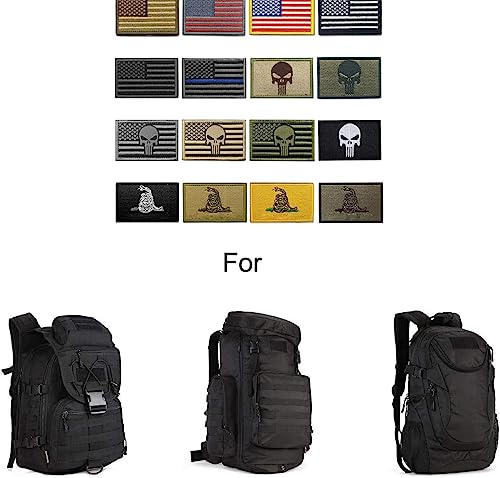Wzt Bundle 16 Pieces American Flag Tactical Morale Military Patch Set #TOP3