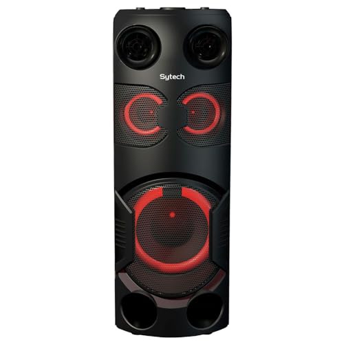Sytech Altavoz Potente, SYXTR44BT, Altavoz portatil Roar Master 240W, Negro