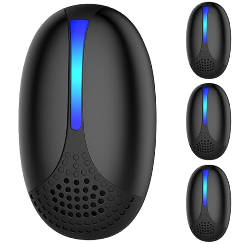 Colorfullife Répulsif Ultrasonique Anti-Nuisibles 2026 Amélioré, 4 Pack Répulsif Ultrason Souris, Sûr pour Animaux Domestiques et Personnes, Contre...