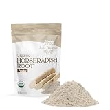 Halo Naturals Organic Horseradish Root Powder, 4 Ounces (Armoracia rusticana) USDA Certified | Resealable Pouch| Packaged in The USA