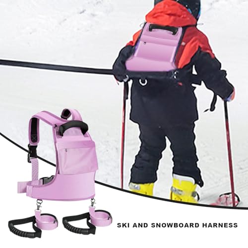 Arnês de esqui para crianças, Arnês de esqui,Arnês ajustável para crianças - Mochila de instrutor de